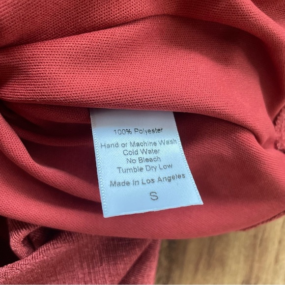 Lucy in the Sky Ruched Halter Dress in Rust Orange Size S - Picture 11 of 11